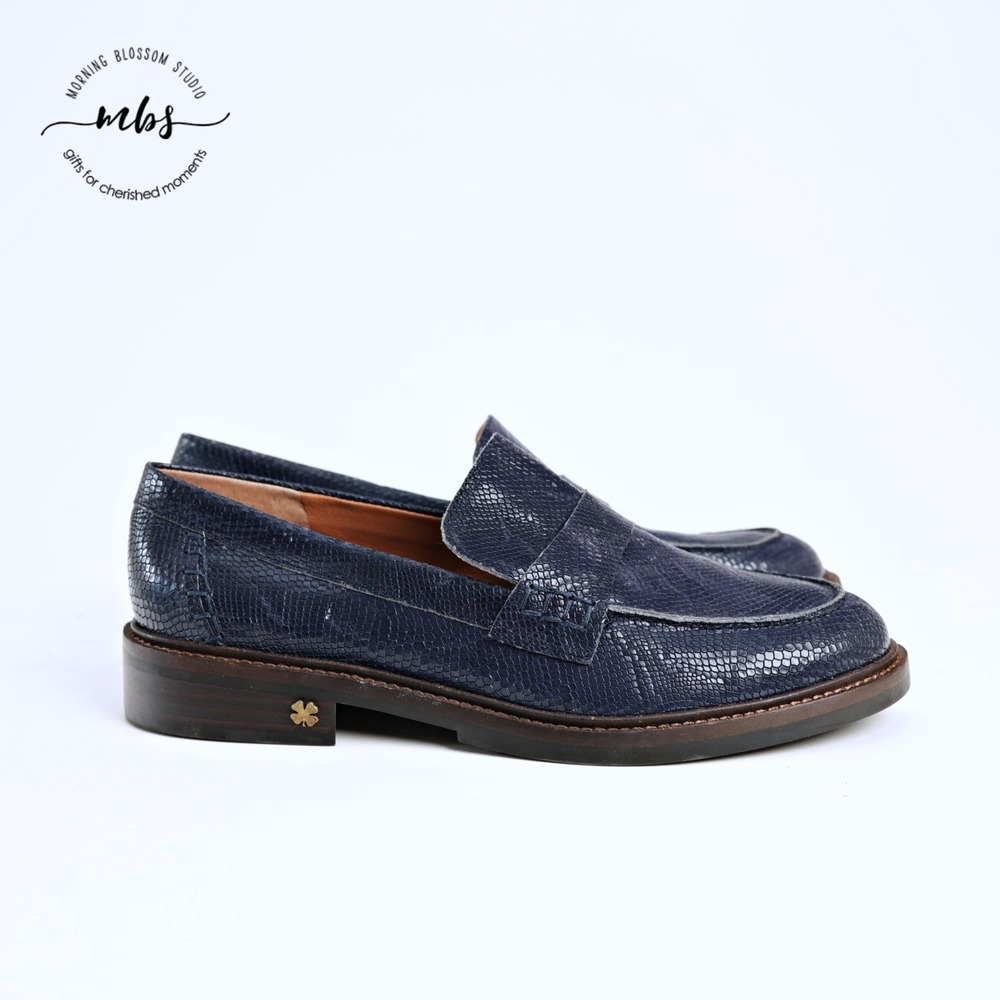 NWT Lucky Brand Salima Loafers Blue Women 10